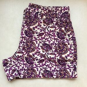 LOFT shorts- size 0, cute linen print